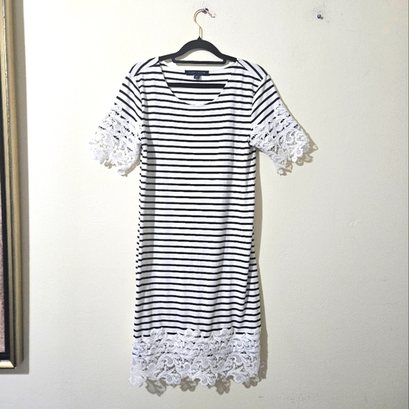 Tommy Hilfiger Lace Trim Dress - Picture 1 of 6
